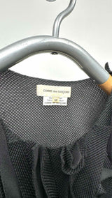Comme Des Garcons N/S Mesh-Rose Side-Zip Top