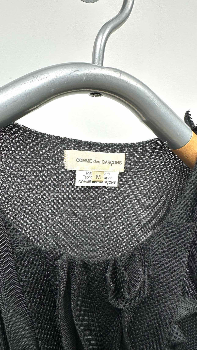 Comme Des Garcons N/S Mesh-Rose Side-Zip Top