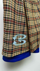 NAMESAKE Plaid Layered Shorts
