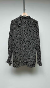 Paula & Mopitz Chain-printed Satin Shirt