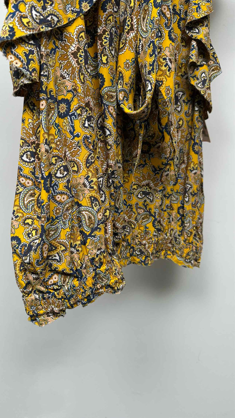 Balenciaga N/S Frill Paisley Blouse
