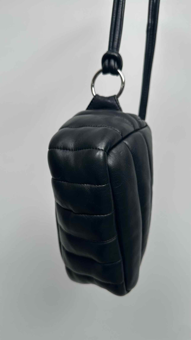Marimekko Padded Leather Shoulder Bag