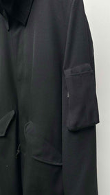 Yohji Yamamoto Pour Homme Wool Gabadine Hooded Mods Coat