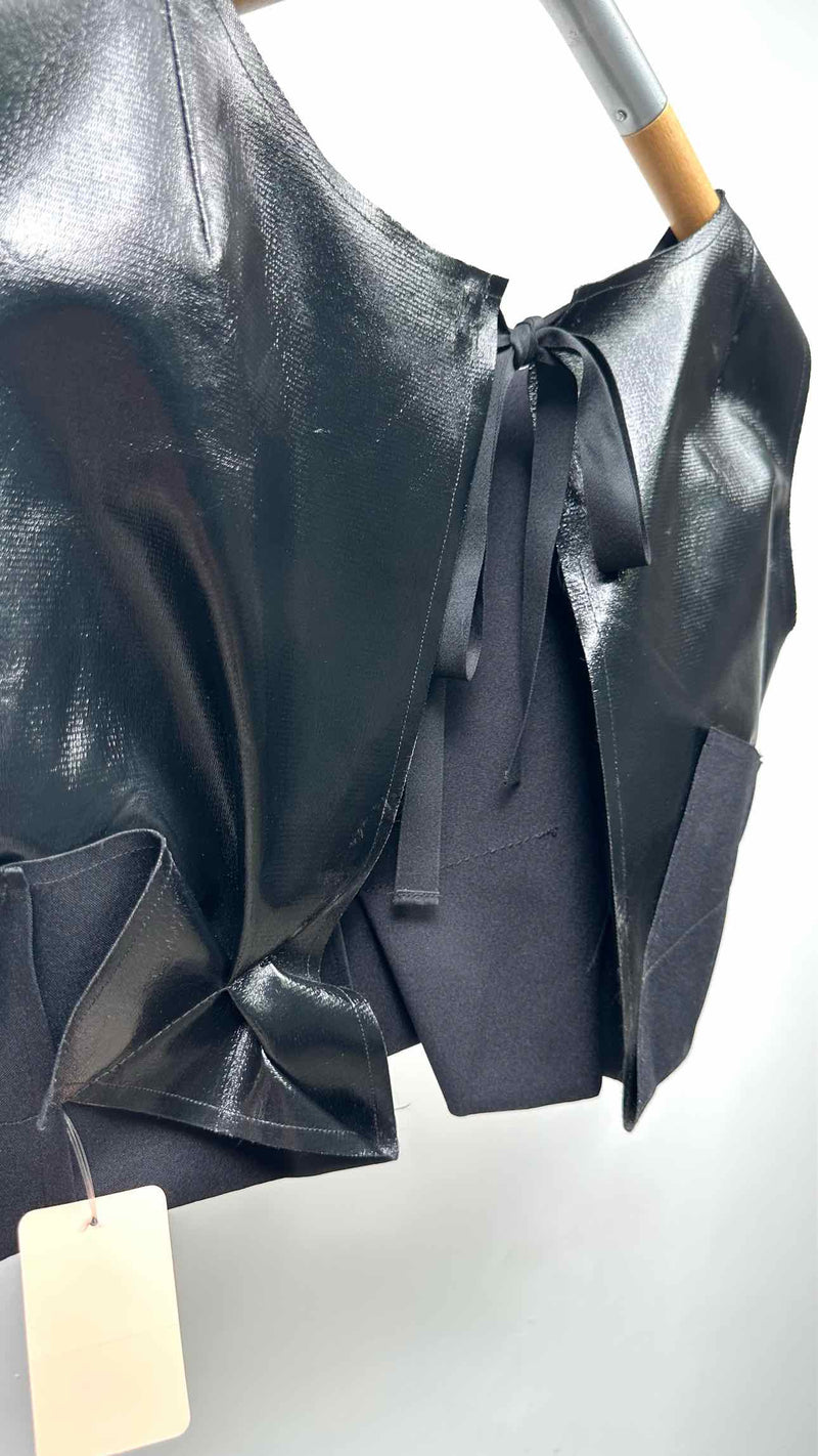 Comme Des Garcons N/S Back-open Folded Cropped Top