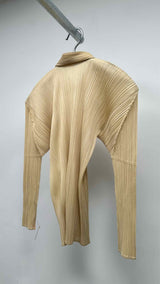 Pleats Please L/S Pleated Polo Shirt