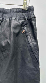 Rick Owens Basket Swingers Leather Shorts