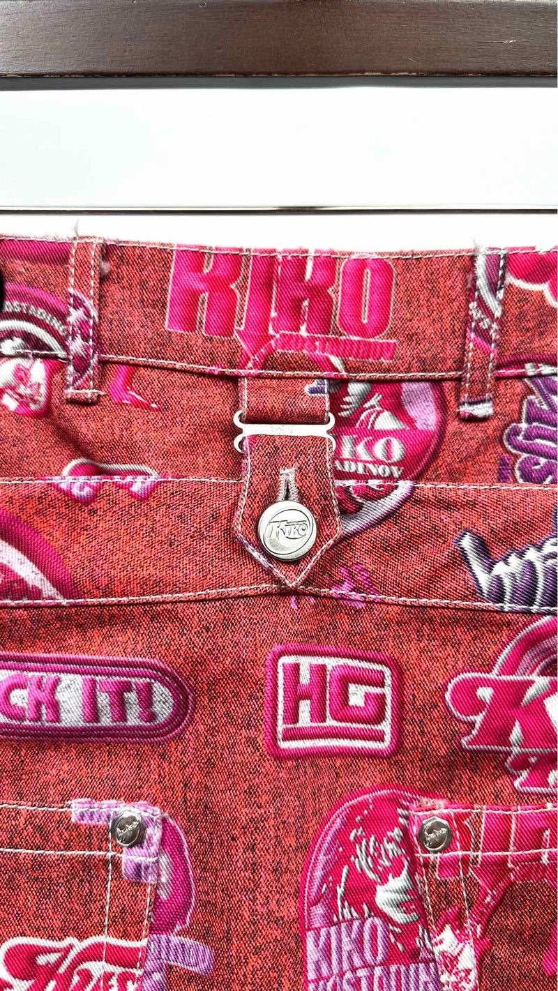 Kiko Kostadinov X Hysteric Glamour Multi-Logo Skirt Jeans