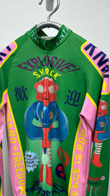 Walter Van Beirendonck L/S Robot Print Cycling Top