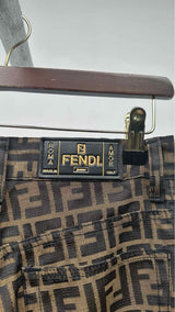 Fendi Jeans Monogram Pants