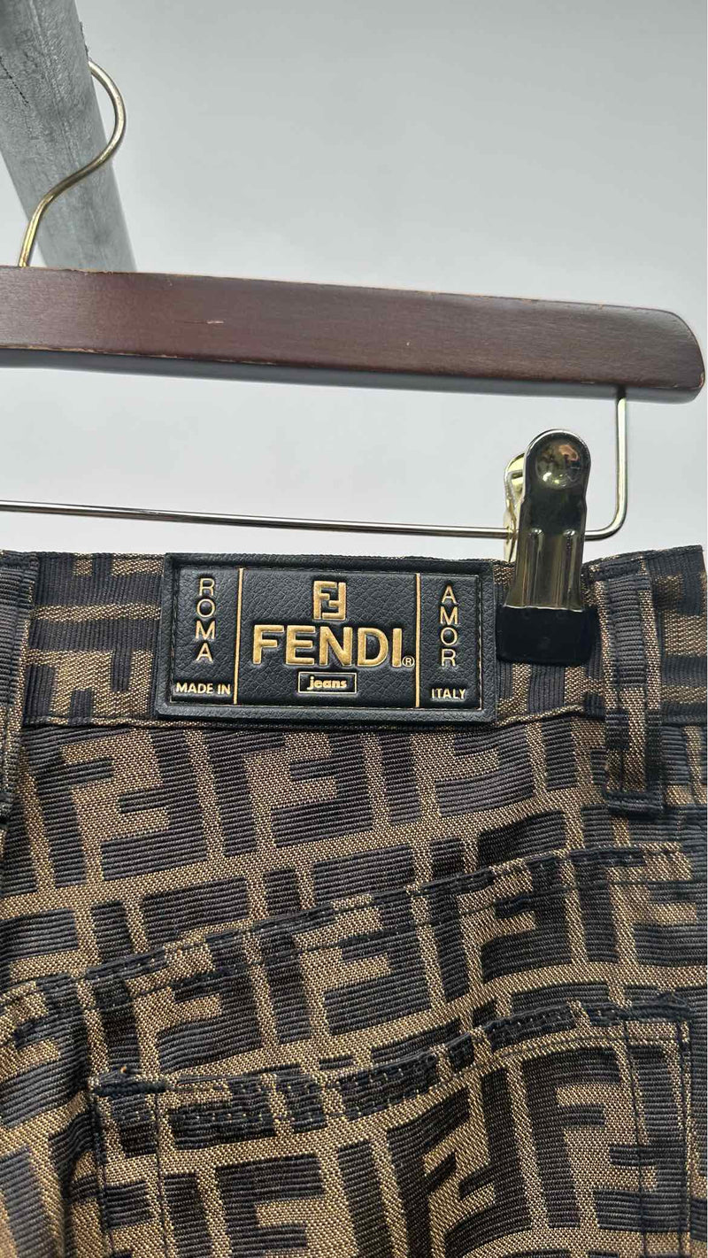 Fendi Jeans Monogram Pants