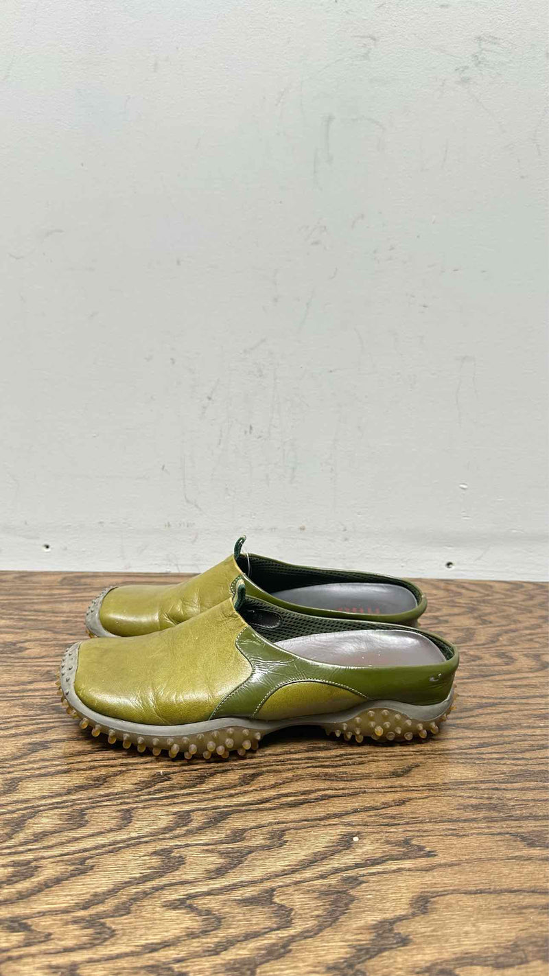 Miu Miu Bubble-sole Leather Mules