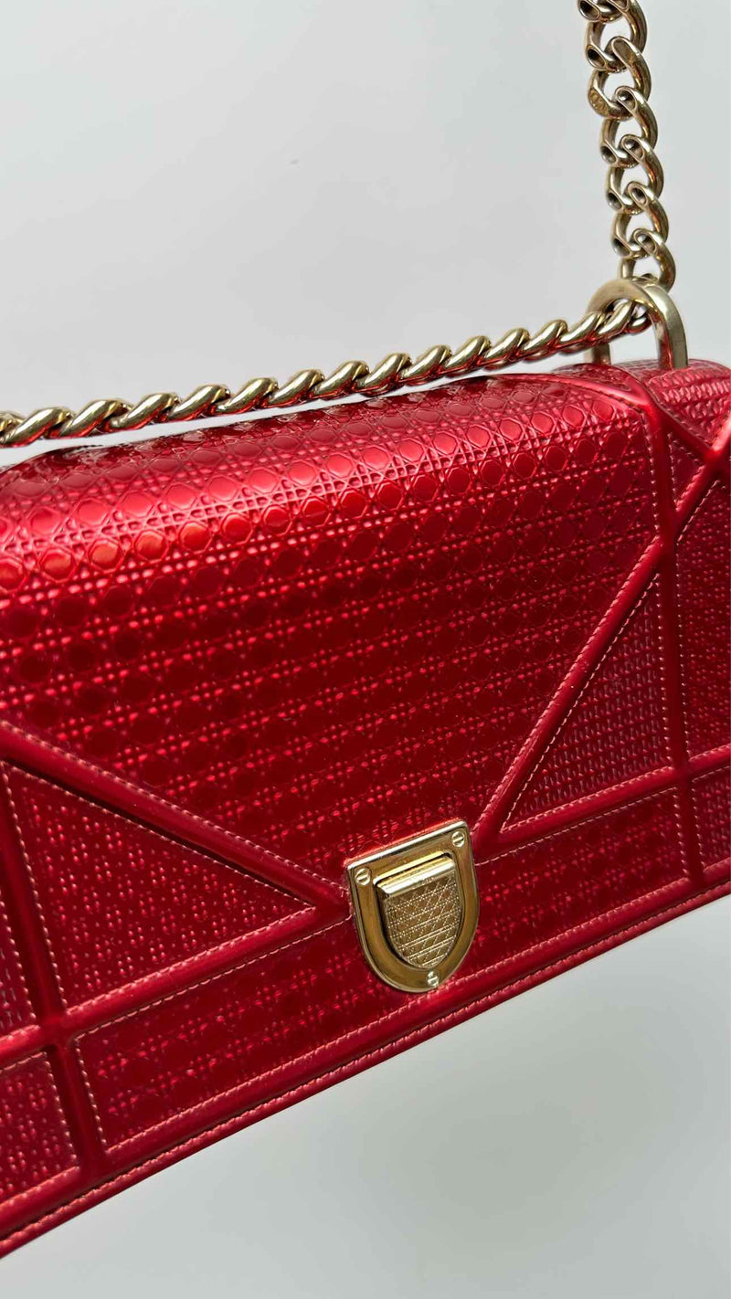 Christian Dior Metalic Chain Crossbody Bag
