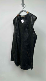 Carol Christian Poell Perforated-leather Object-dye Vest