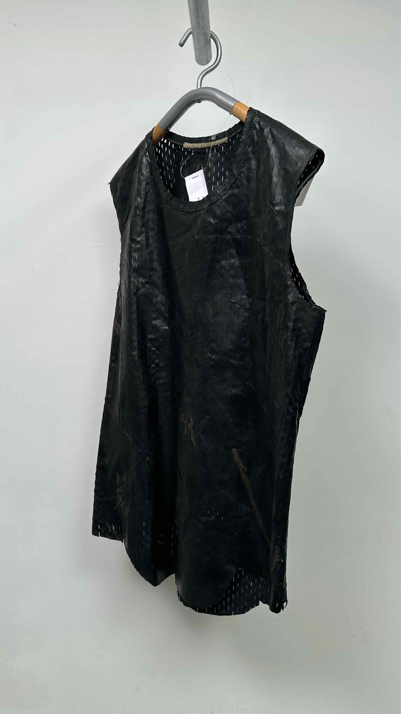Carol Christian Poell Perforated-leather Object-dye Vest