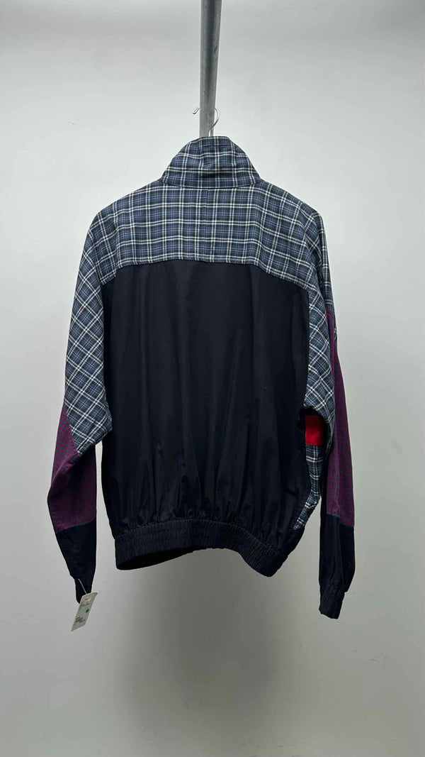 Balenciaga Plaid Color-Blocking Jacket