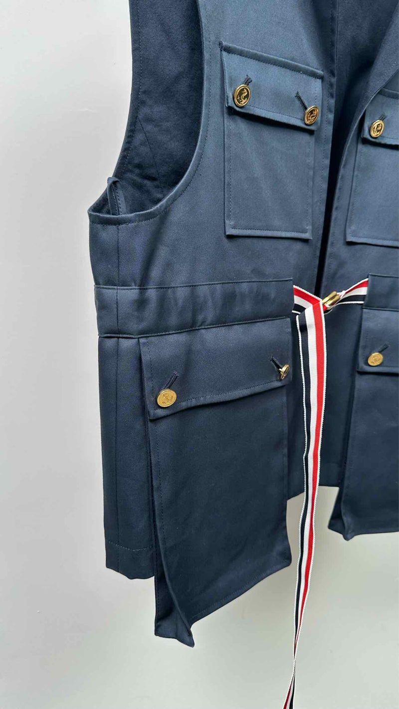 Thom Browne Vest Layered Hooded Coat