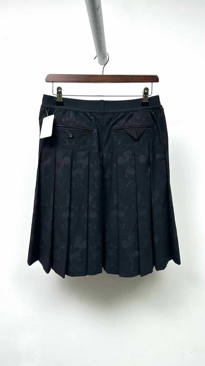 Takahiromiyashita The Soloist X Disney Mickey Mouse Side-Taped Pleated Skirt