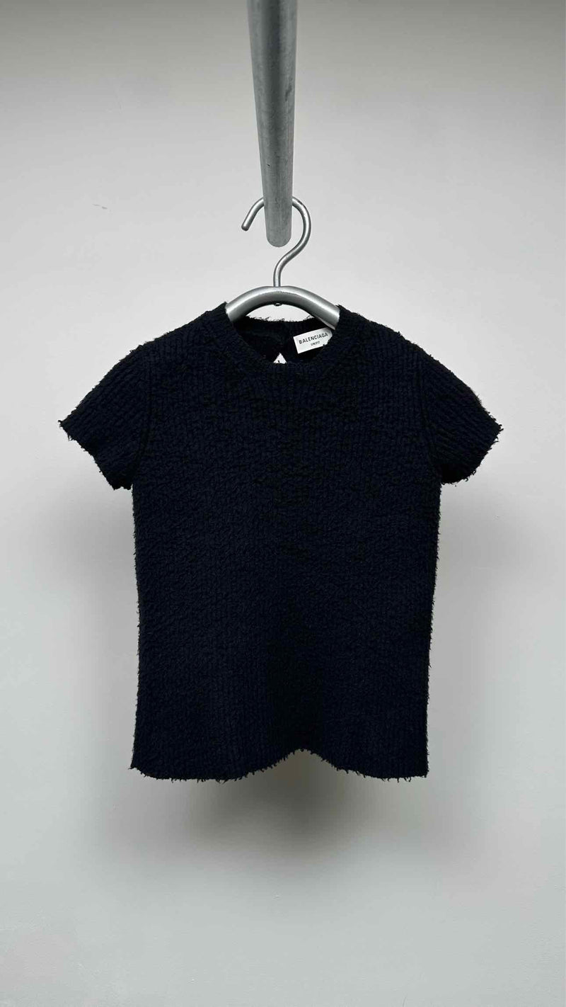 Balenciaga S/S Shrunken Fit Knit Top