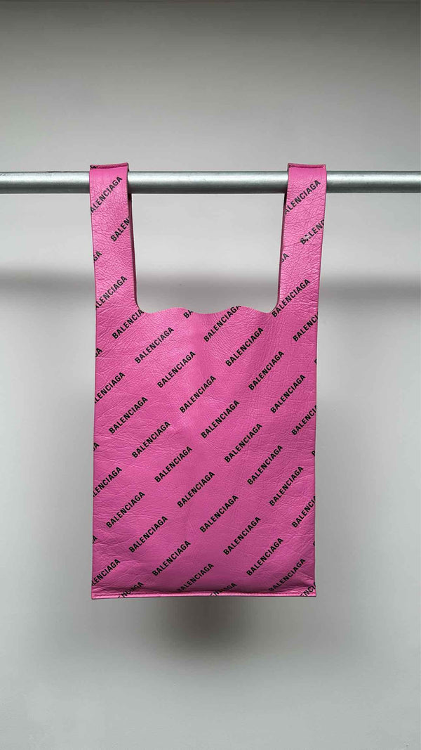 Balenciaga Multi-logo Leather Tote Bag