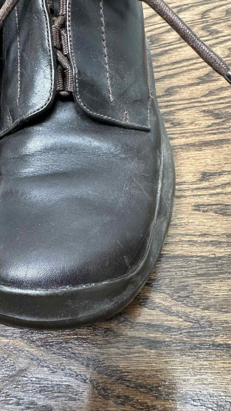 PRADA Sport Leather Square Sneakers