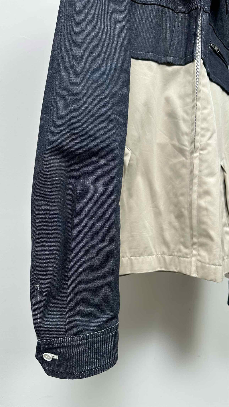 Comme Des Garcons Homme Plus Zip-up Denim Hybrid Jacket