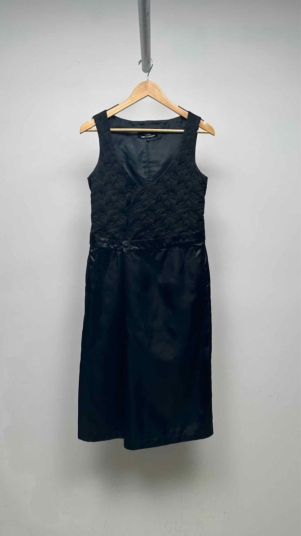 Tricot Comme Des Garçons N/S Floral-quilted Silk Hybrid Dress
