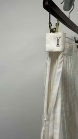 Junya Watanabe Denim Layered Pleated Long Skirt