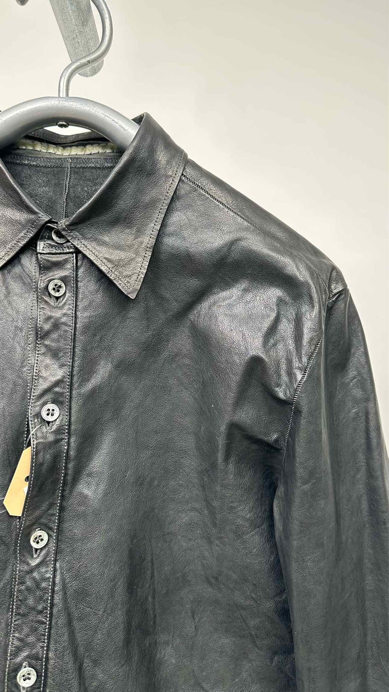 Carol Christian Poell Object-dye Leather Shirt