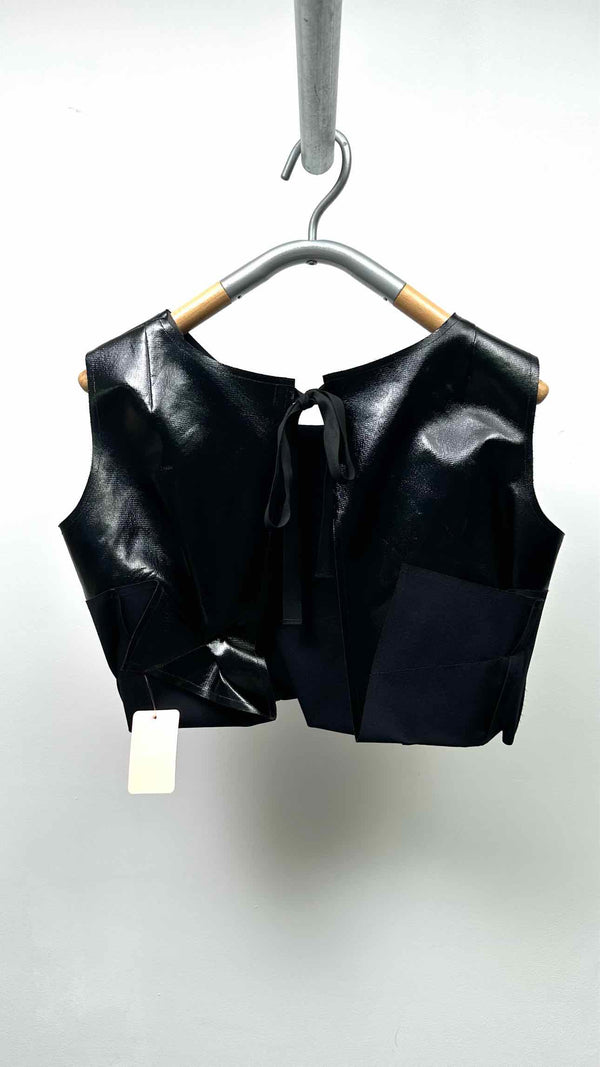Comme Des Garcons N/S Back-open Folded Cropped Top