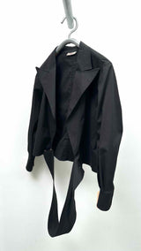 Yves Saint Laurant Bottom-wrap Shirt Jacket