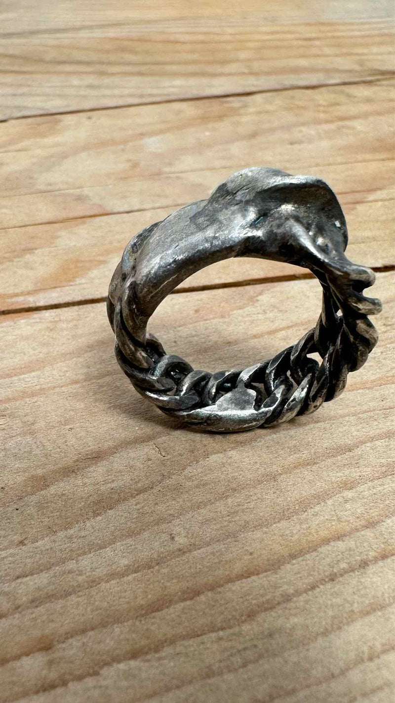 Carol Christian Poell Melted Silver Ring