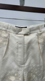Lena Lumelsky Jacquard Back-Skirt Shorts