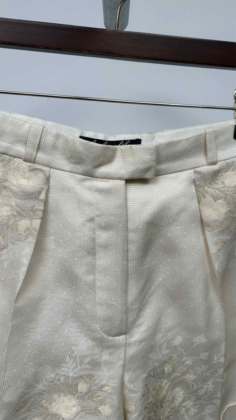 Lena Lumelsky Jacquard Back-Skirt Shorts