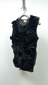 Comme Des Garcons N/S Mesh-Rose Side-Zip Top