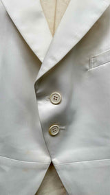 Comme Des Garcons Belt-datailed Tow-tone Tuxede Jacket