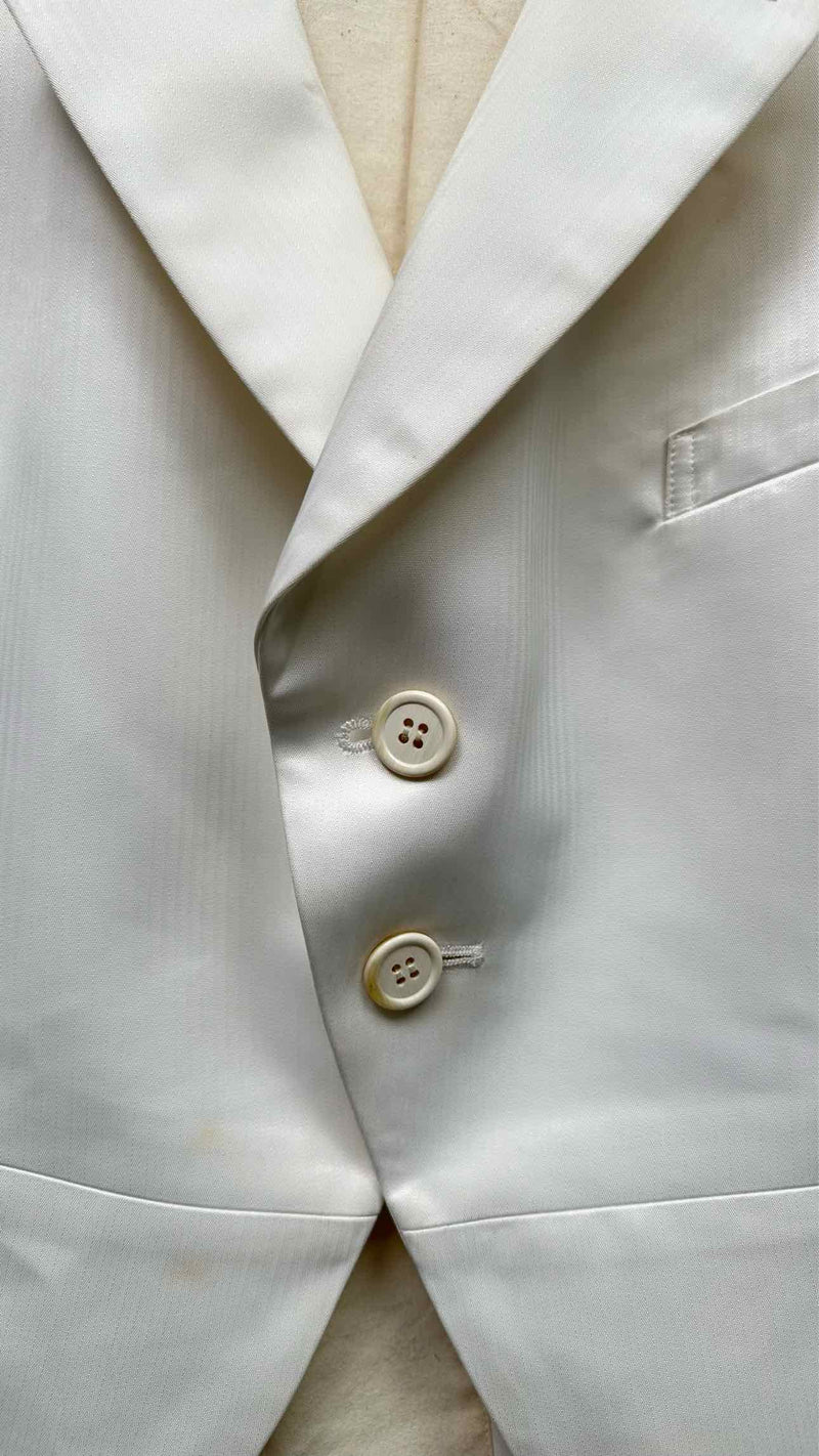Comme Des Garcons Belt-datailed Tow-tone Tuxede Jacket