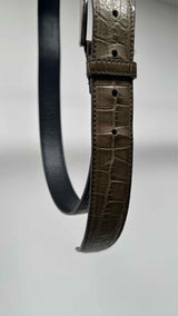 PRADA Crocodile Leather Belt