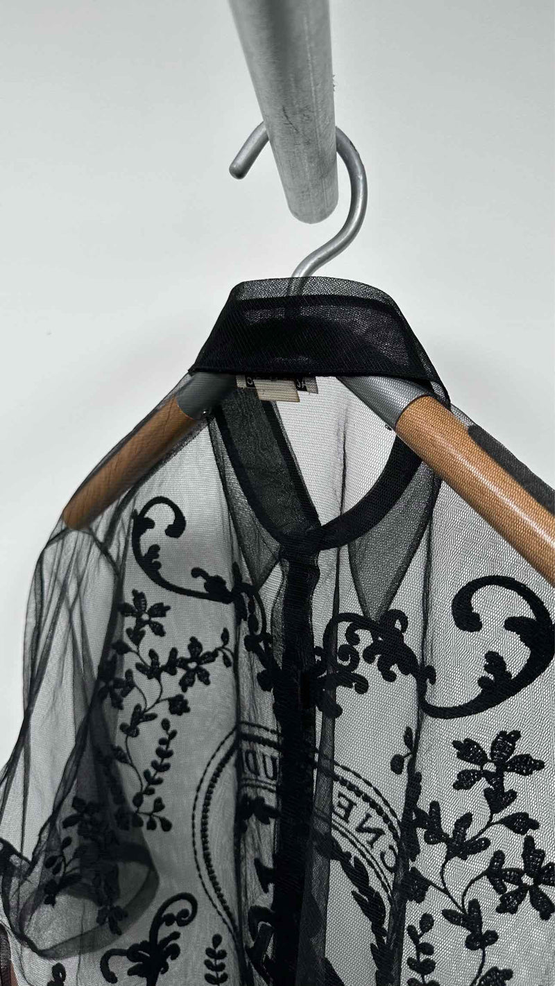 Acne Studios S/S Embroidered Mesh Shirt