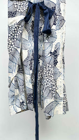 Tao Comme Des Garçons Drop-crotch Floral Pleated Wide Shorts