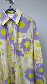 Sportmax Belted Floral Oversized Shirt Dress