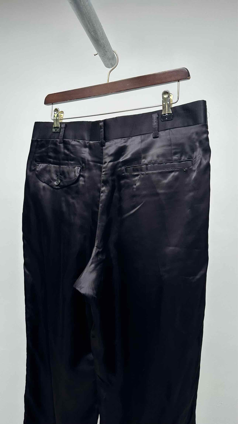 Comme Des Garçons Satin Cut-out Wide Pants
