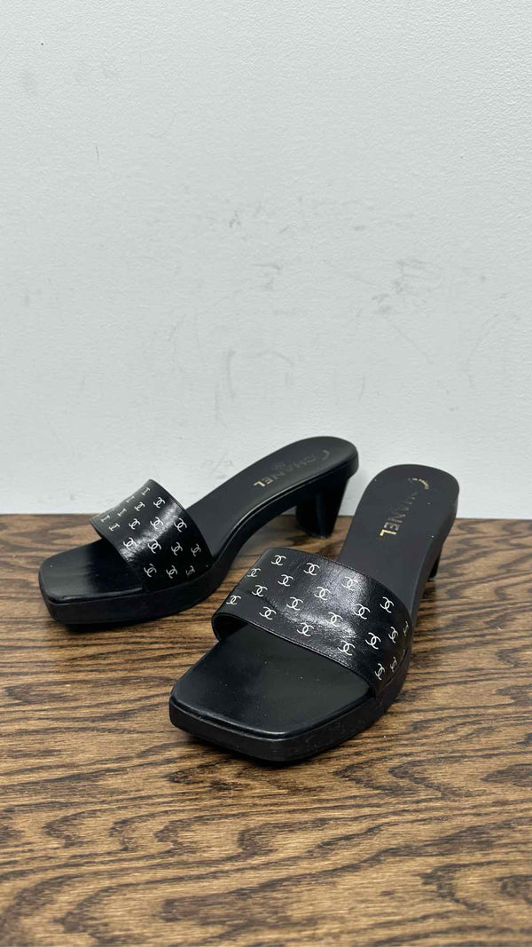Chanel Multi CC-logo Heel Sandals