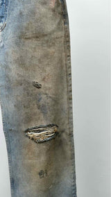 Acne Studios 202TM Distressed Penicillin Wide Jeans