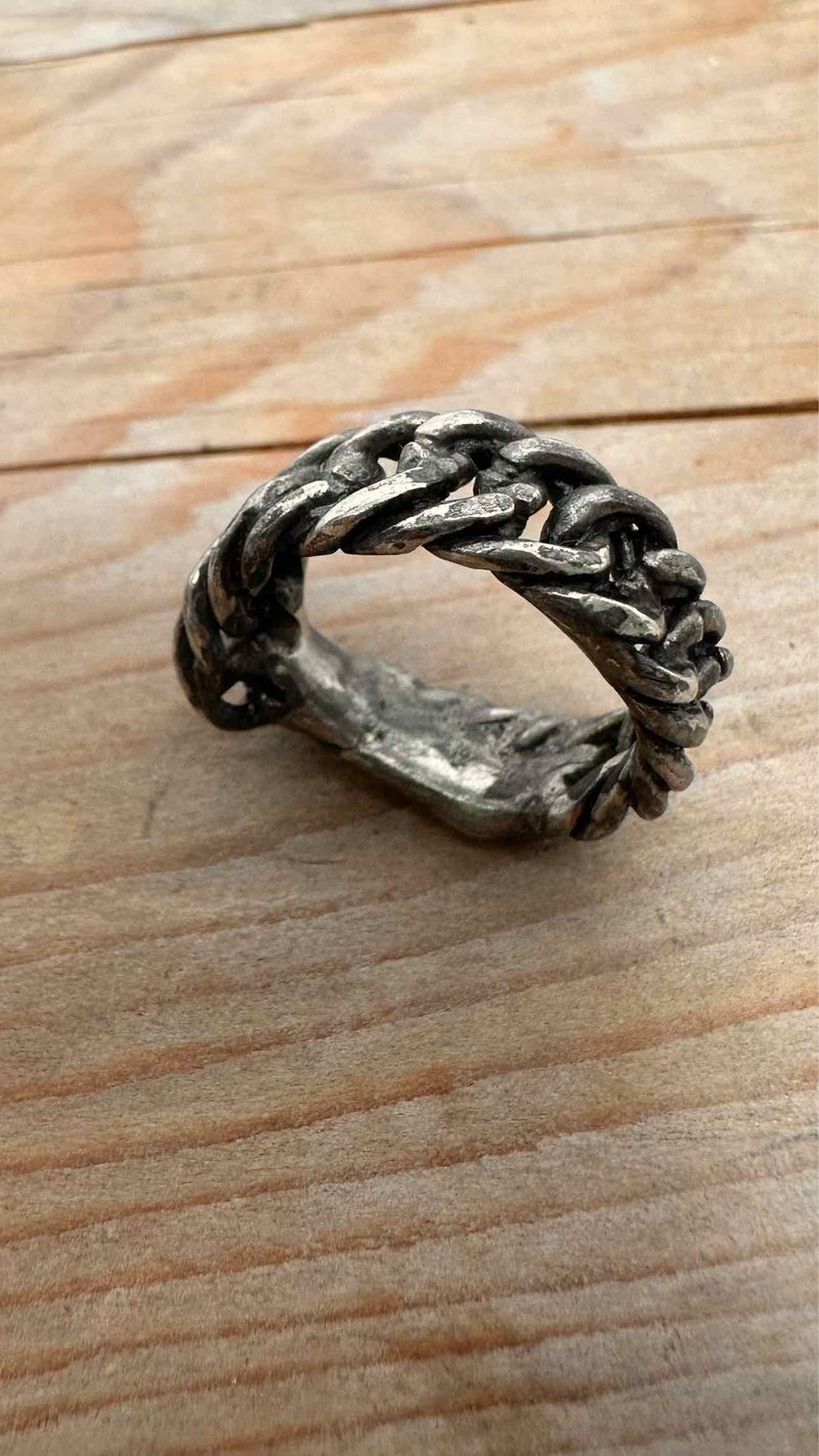 Carol Christian Poell Melted Silver Ring