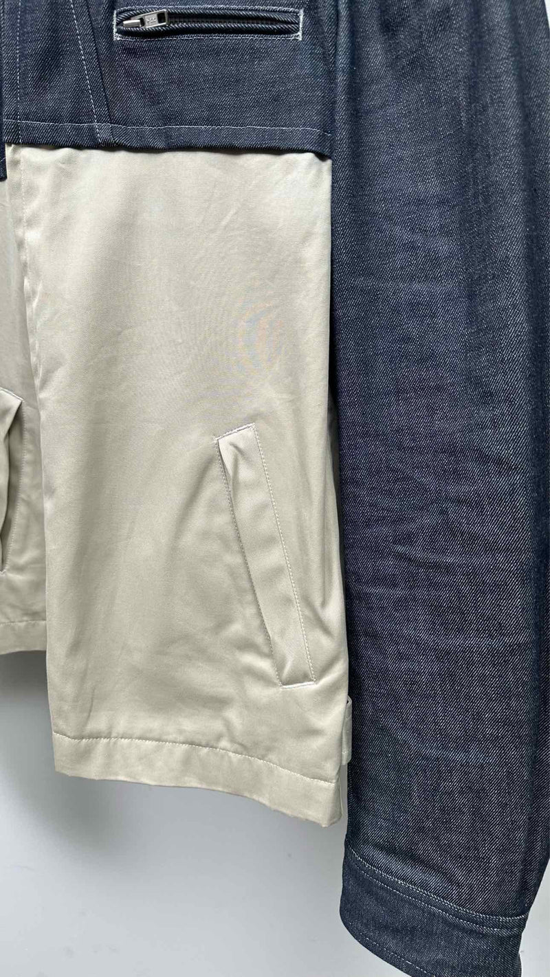 Comme Des Garcons Homme Plus Zip-up Denim Hybrid Jacket