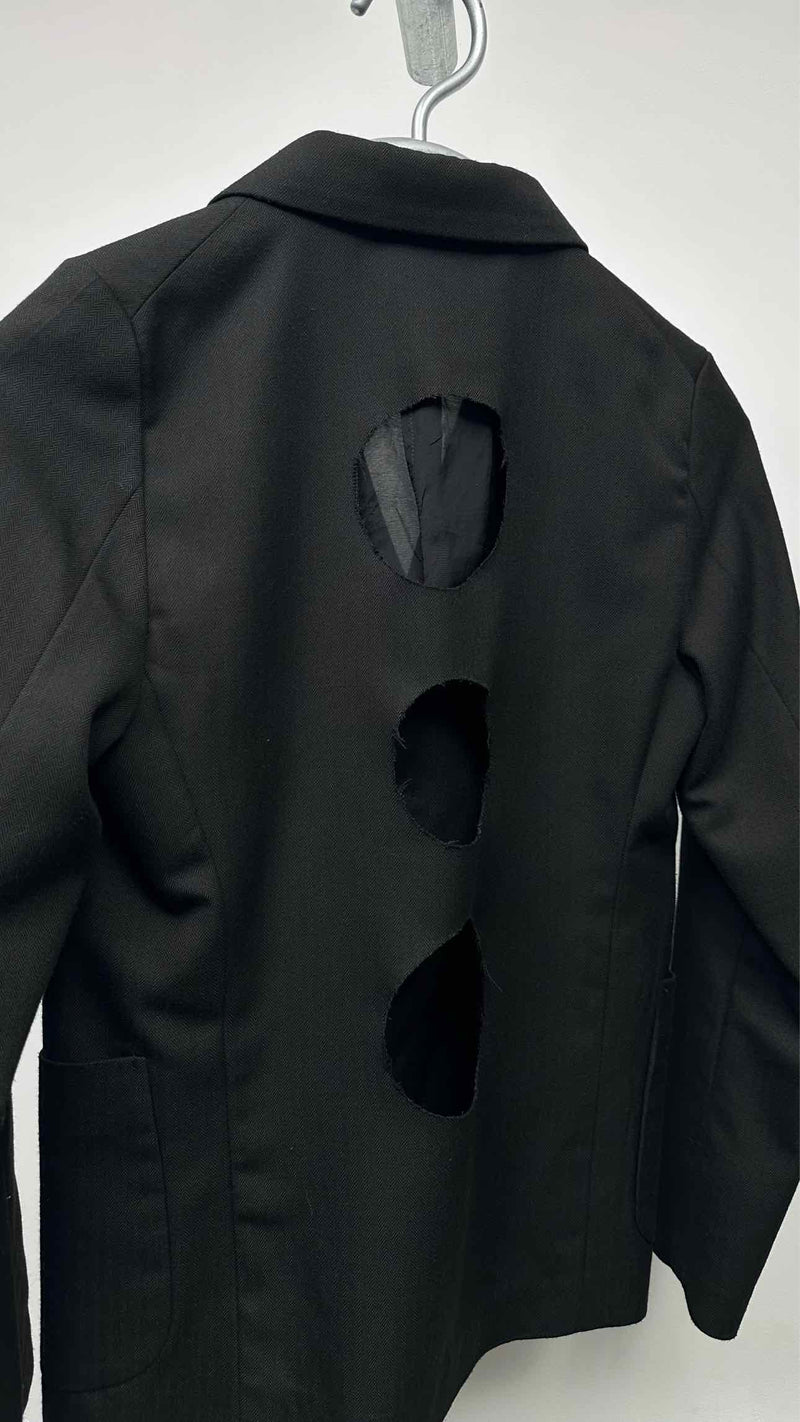 Black Comme Des Garçons Back Cut-out Jacket