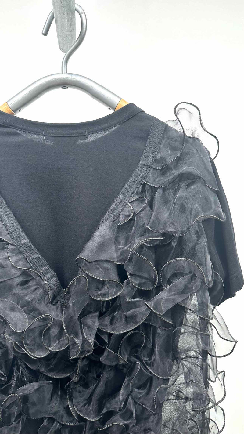 Comme Des Garcons S/S Mesh Tiered Layered Top