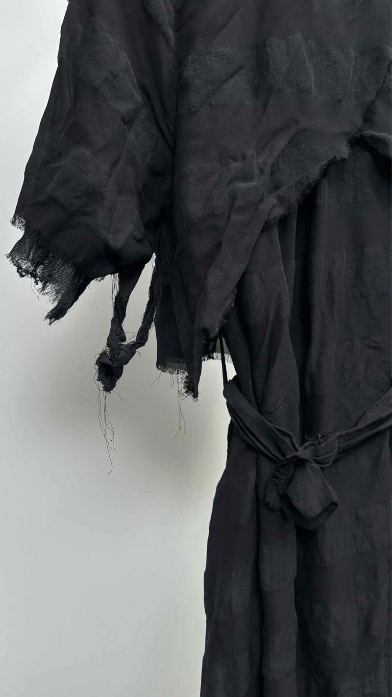 A Tentative Atelier S/S Satin Layered Raw-end Dress Coat