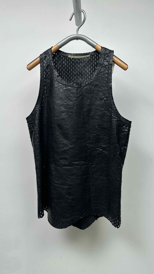Carol Christian Poell Perforated-leather Object-dye Vest