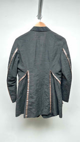 Issey Miyake Wrinkly Piping Detailed  Suits